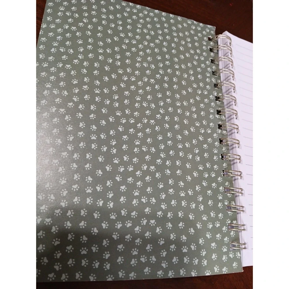 Hardcover Medium Spiral Journal Mint Green Only My Dog Understands Me
